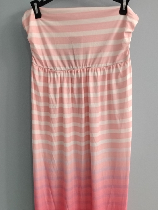 bellelily Dresses & Skirts - NWT Bellelily Pink & White Striped Strapless Maxi Dress Size Small
